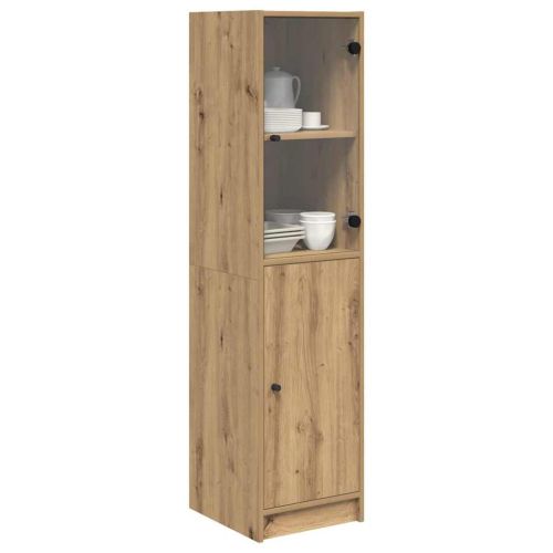 Висок шкаф Дъб 35 x 37 x 142 см Инженерно дърво