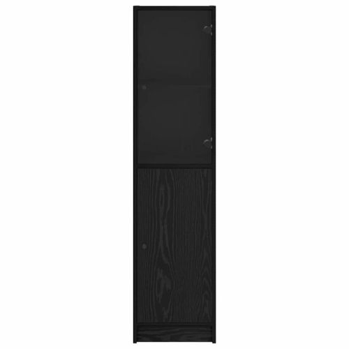 Висок шкаф Черния дъб 35 x 37 x 142 см Инженерно дърво