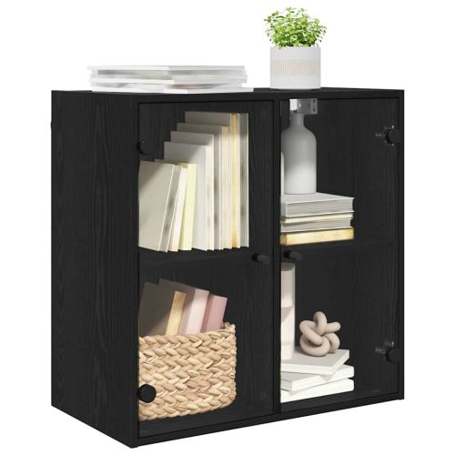 Стенен шкаф Черния дъб 68 x 37 x 68,5 см Инженерно дърво
