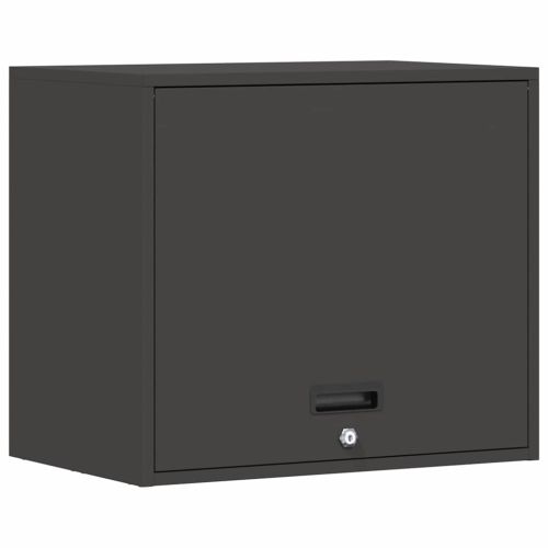 Стенен шкаф за гараж Черно 60 x 40 x 53 см