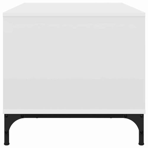 Масичка за кафе с чекмедже Бяло 90 x 49 x 46 см Инженерно дърво