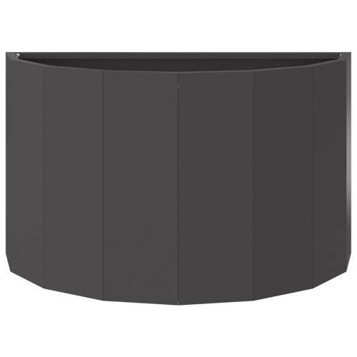 Кашпа Черно 60 x 30 x 35 см Стомана