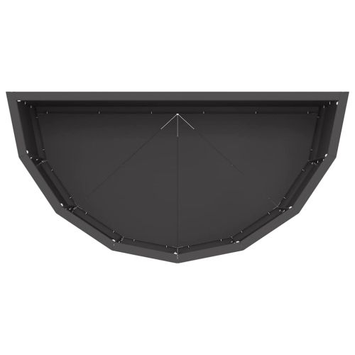 Кашпа Черно 60 x 30 x 35 см Стомана