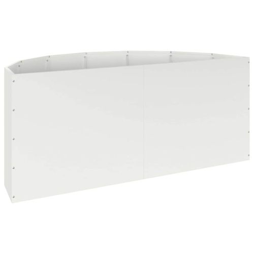 Кашпа Бяло 120 x 60 x 50 см Стомана