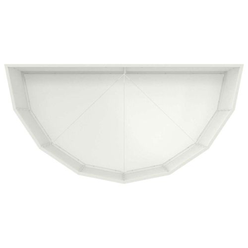 Кашпа Бяло 120 x 60 x 50 см Стомана
