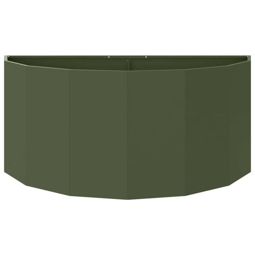 Кашпа Маслинено зелено 120 x 60 x 50 см Стомана