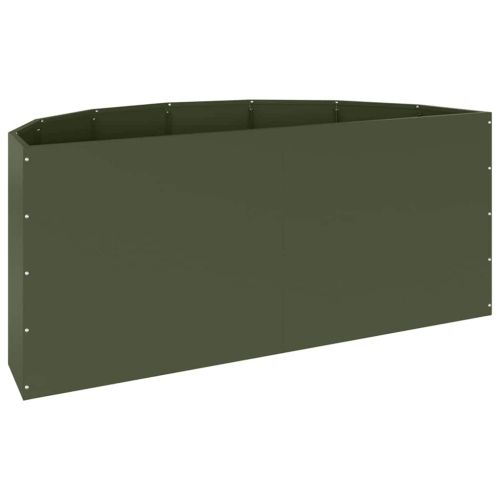 Кашпа Маслинено зелено 120 x 60 x 50 см Стомана