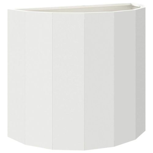 Кашпа Бяло 60 x 30 x 50 см Стомана