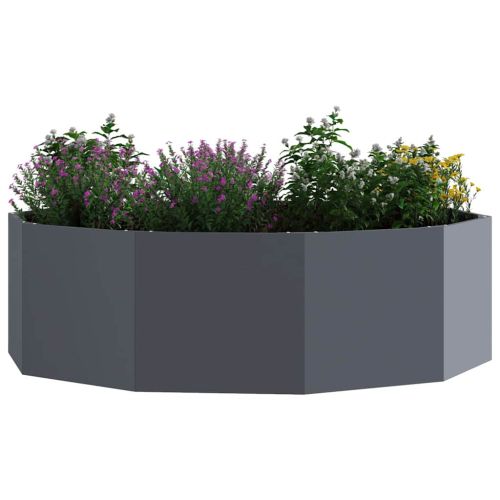 Кашпа Антрацит 120 x 120 x 35 см Стомана