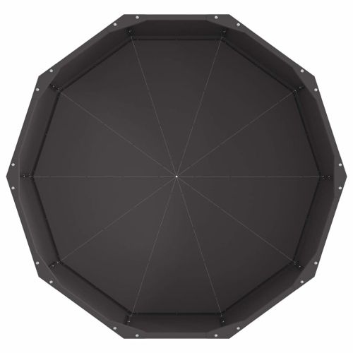 Кашпа Черно 90 x 90 x 35 см Стомана