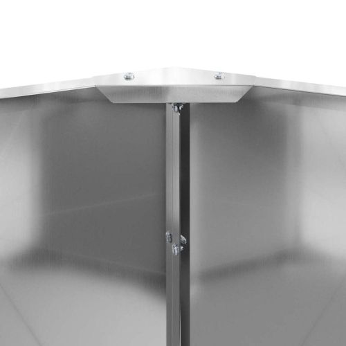 Кашпа Сребрист 60 x 60 x 35 cm Галванизирана стомана