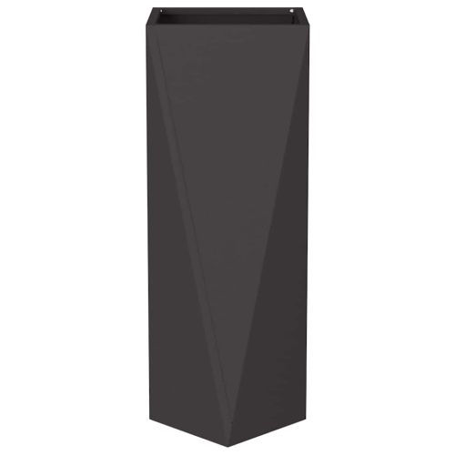 Кашпа Черно 30 x 30 x 75 см Стомана