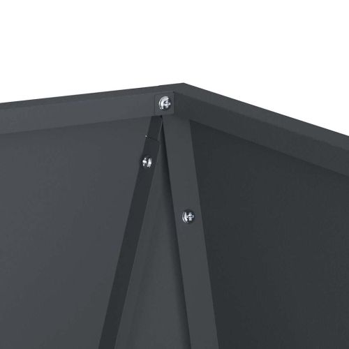 Кашпа 2 pcs Антрацит 30 x 30 x 75 см Стомана