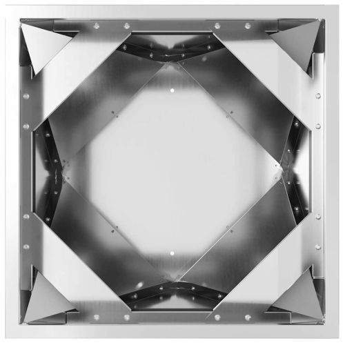 Кашпа 2 pcs Сребрист 30 x 30 x 75 см Галванизирана стомана