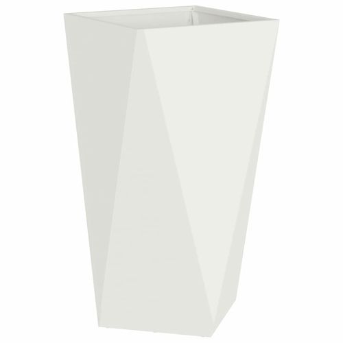 Кашпа Бяло 40 x 40 x 75 cm Стомана