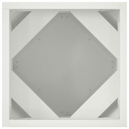 Кашпа 2 pcs Бяло 30 x 30 x 30 cm Стомана