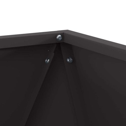 Кашпа 2 pcs Черно 40 x 40 x 40 cm Стомана