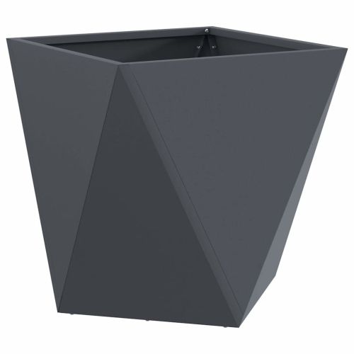 Кашпа 2 pcs Антрацит 40 x 40 x 40 cm Стомана