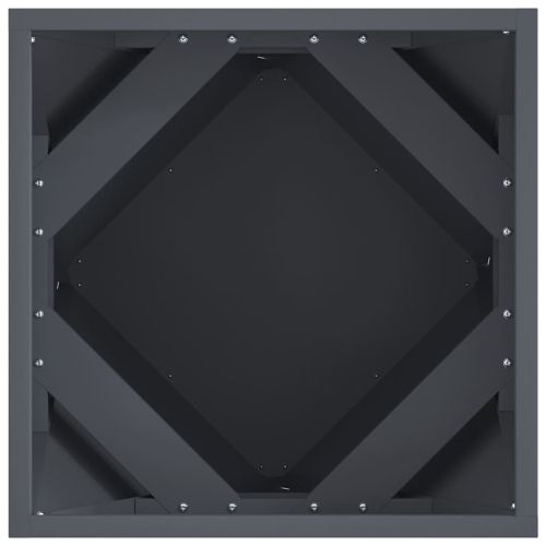 Кашпа 2 pcs Антрацит 40 x 40 x 40 cm Стомана