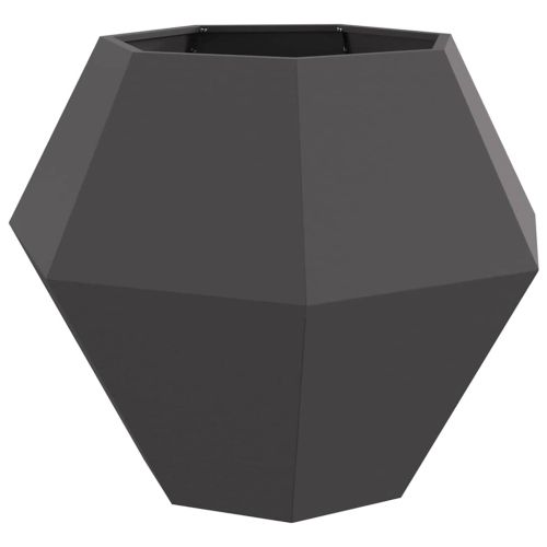 Кашпа 2 pcs Черно 100 x 100 x 80 см Стомана