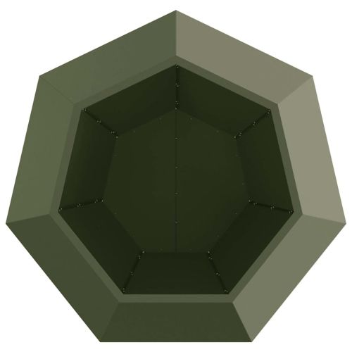 Кашпа Маслинено зелено 100 x 100 x 80 см Стомана