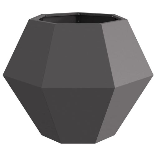 Кашпа Черно 75 x 75 x 60 см Стомана