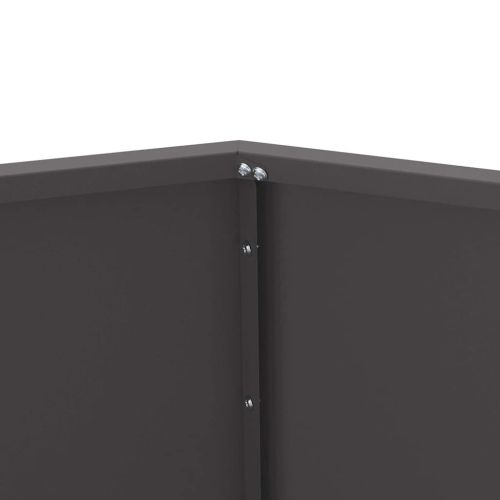 Кашпа Черно 75 x 75 x 60 см Стомана
