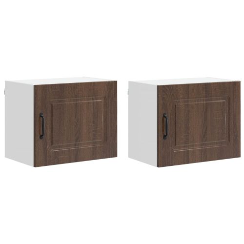 Панел за миялна машина Kalmar 2 pcs Кафяв дъб 50 x 31 x 40 см