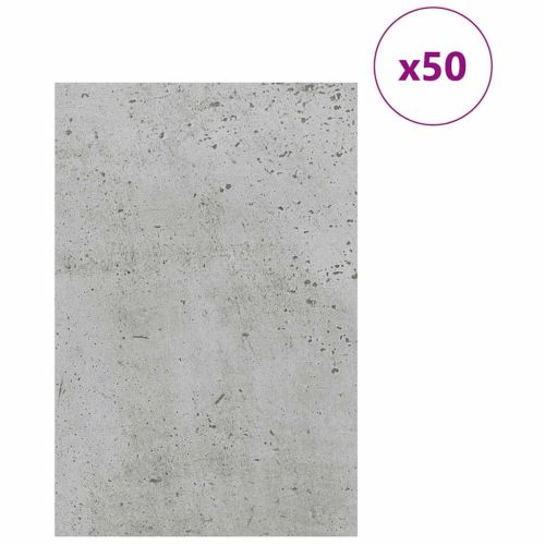 Декор панели 50 бр. Бетонно сиво 40 x 60 x 0,27 см