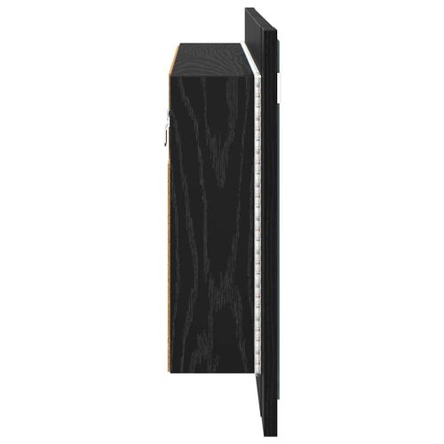 Шкаф с огледало за баня Черния дъб 80 x 12 x 45 см