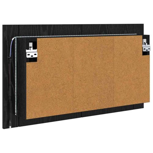 Шкаф с огледало за баня Черния дъб 80 x 12 x 45 см