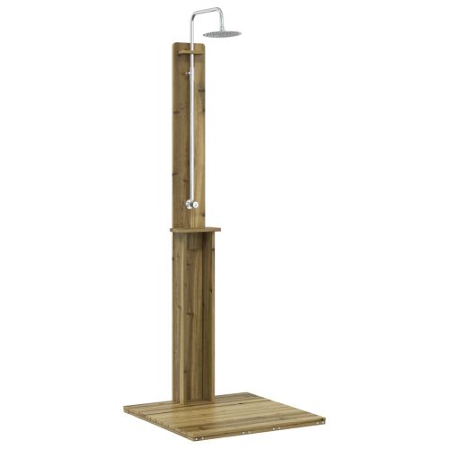 Външен душ Естествен 75 x 76 x 217 см Импрегнирано борово дърво