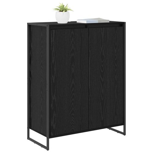 Шкаф за обувки Черния дъб 79 x 36 x 100 см Инженерно дърво