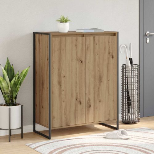 Шкаф за обувки Дъб Артизан 79 x 36 x 100 см Инженерно дърво