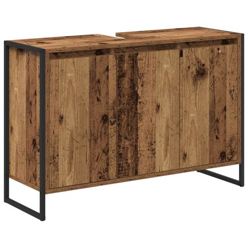 Шкаф за баня Старо дърво 90 x 30 x 60 cm Инженерно дърво