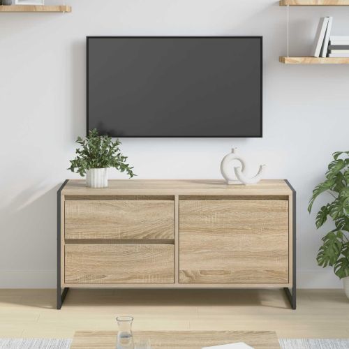 ТВ шкаф с чекмедже Сонома 100 x 36 x 49.5 см Инженерно дърво