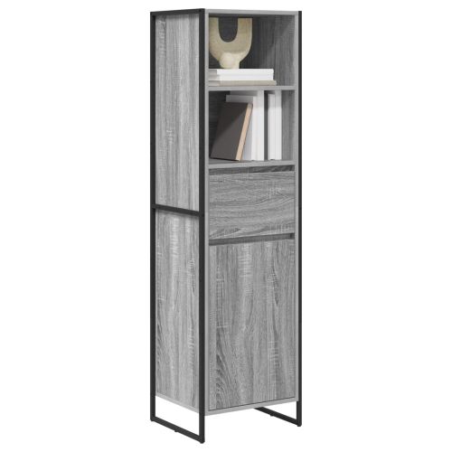 Шкаф за книги Сив Сонома 43 x 36 x 150.5 см Инженерно дърво