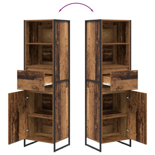 Шкаф за книги Старо дърво 43 x 36 x 150.5 см Инженерно дърво