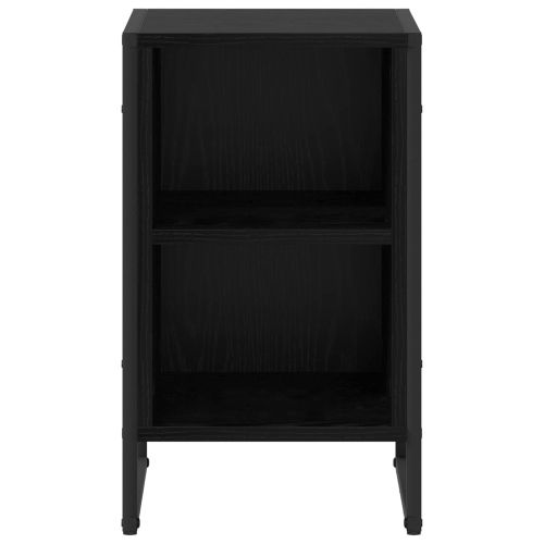 Нощно шкафче 2 pcs Черния дъб 39.5 x 30 x 50 см Инженерно дърво