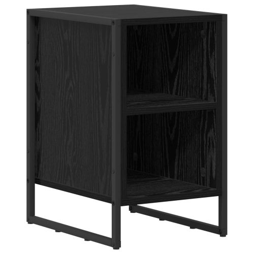 Нощно шкафче 2 pcs Черния дъб 39.5 x 30 x 50 см Инженерно дърво