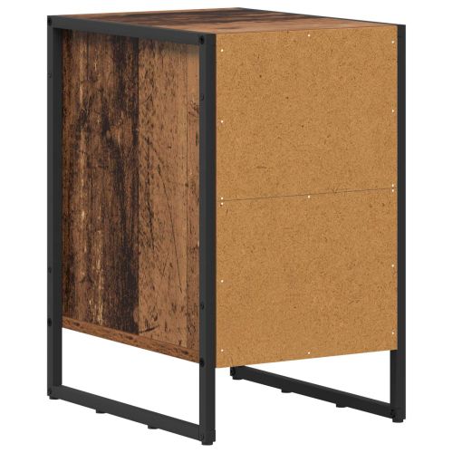 Нощно шкафче 2 pcs Старо дърво 39.5 x 30 x 50 см