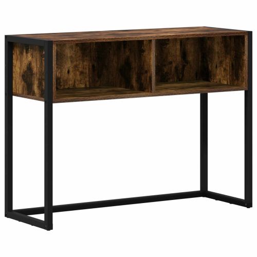 Крайна масичка Димящ дъб 100 x 36 x 75 см Инженерно дърво