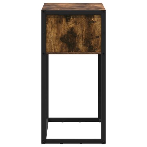 Крайна масичка Димящ дъб 100 x 36 x 75 см Инженерна дървесина