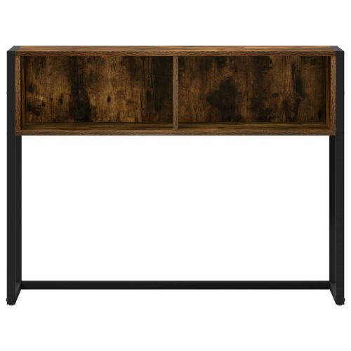 Крайна масичка Димящ дъб 100 x 36 x 75 см Инженерна дървесина