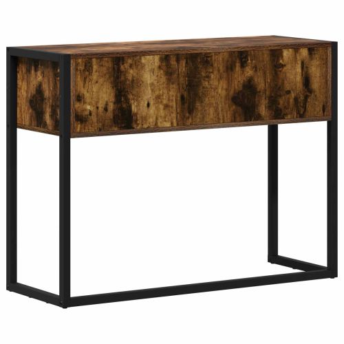 Крайна масичка Димящ дъб 100 x 36 x 75 см Инженерна дървесина