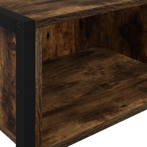 Крайна масичка Димящ дъб 100 x 36 x 75 см Инженерна дървесина