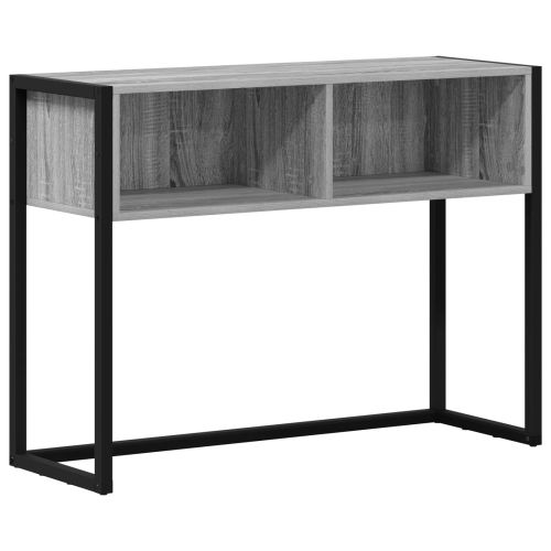 Крайна масичка Сив Сонома 100 x 36 x 75 см Инженерно дърво