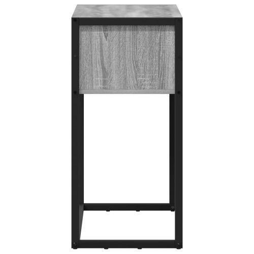 Крайна масичка Сив Сонома 100 x 36 x 75 см Инженерна дървесина