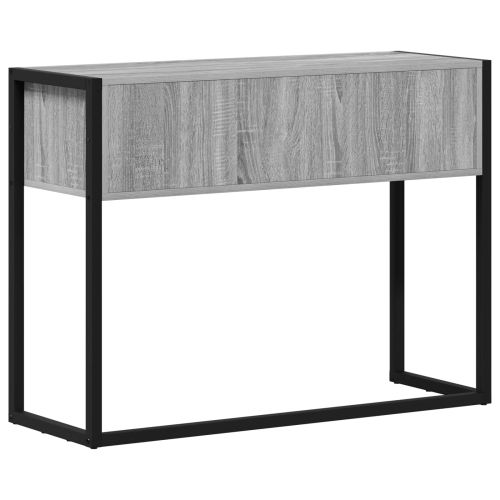 Крайна масичка Сив Сонома 100 x 36 x 75 см Инженерна дървесина