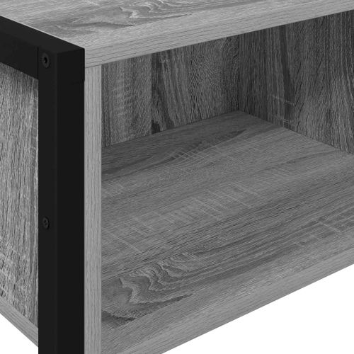 Крайна масичка Сив Сонома 100 x 36 x 75 см Инженерна дървесина